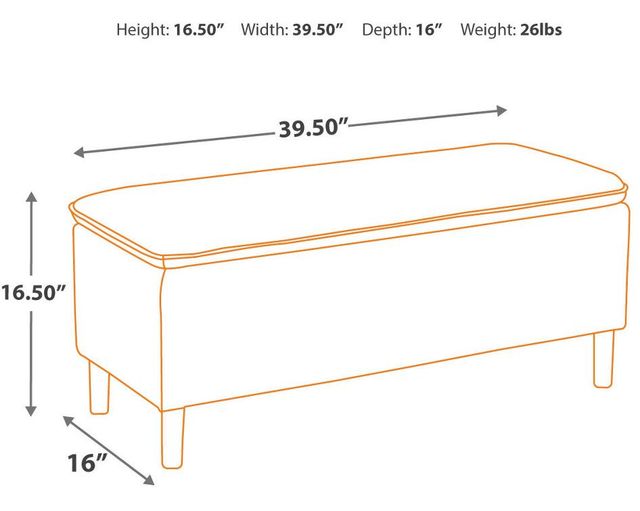 Signature Design by Ashley® Kaviton Gray Accent Bench-3