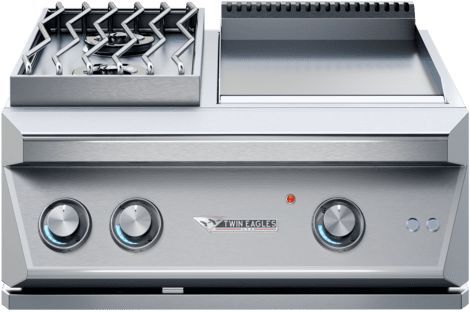 Twin Eagles 30" Stainless Steel Side Burner Combo-0