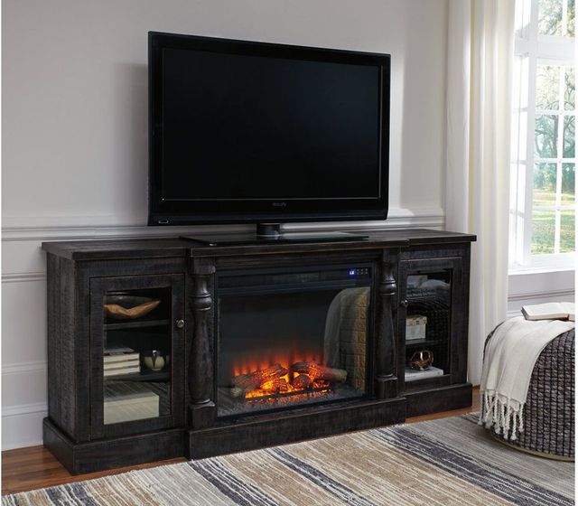 Signature Design by Ashley® Mallacar Black 75" TV Stand-1