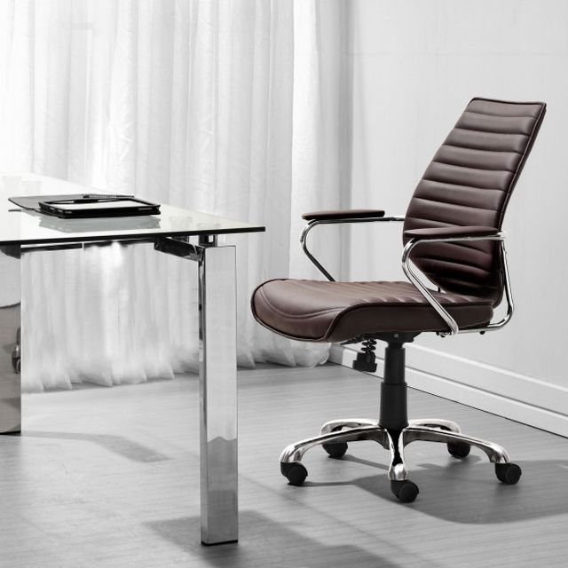 Zuo® Modern Enterprise Espresso Low Back Office Chair-2