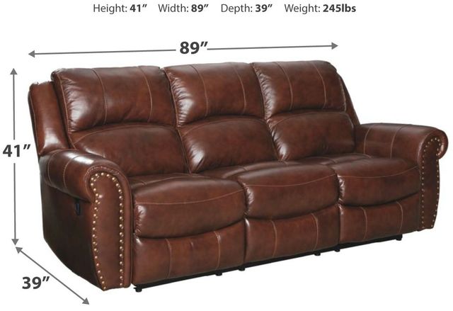 Signature Design by Ashley® Bingen Harness Reclining Sofa-4