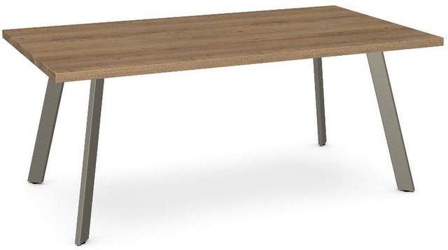 Amisco Customizable Lidya Rectangular Table with 72" Solid Birch Table-0