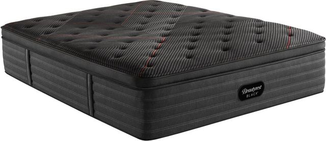 Beautyrest Black® C-Class Innerspring Pillow Top Plush Queen Mattress and Standard Foundation-2