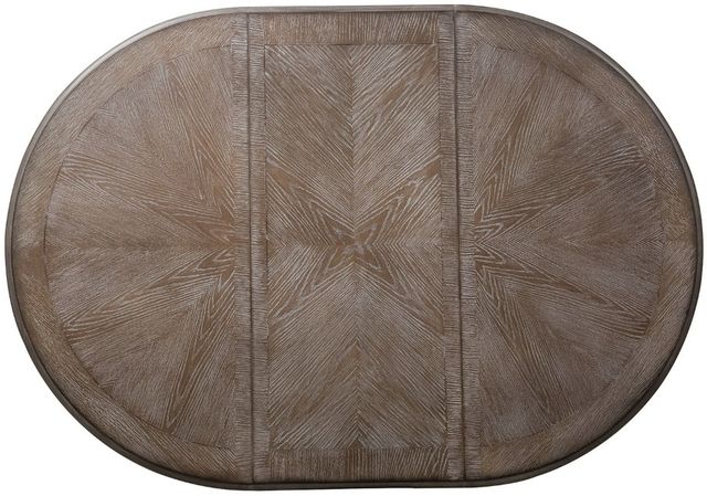 Liberty Furniture Magnolia Manor Weathered Bark Pedestal Dining Table with Antique White Base-3