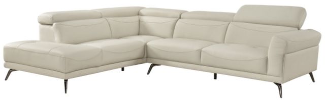 Homelegance® Giselle 2-Piece Beige Right-Arm Facing Sectional and Chaise-0