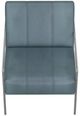 International Furniture Direct Aragon Blue/Blacksmithing Silver Accent Chair-3