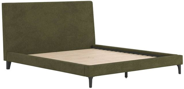 Signature Design by Ashley® Chirason Sage Green Upholstered California King Panel Bed-4