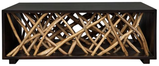 Uttermost® Teak Maze Walnut Coffee Table-3
