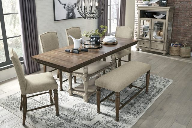 Signature Design by Ashley® Lettner Gray/Brown Dining Room Bench-3