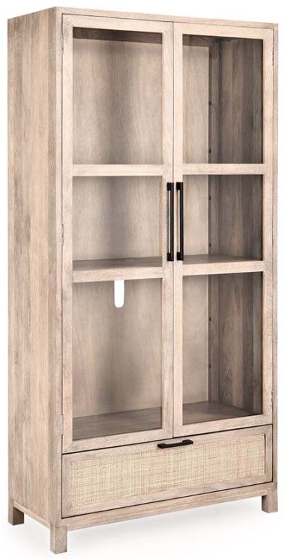 Classic Home Jensen Taupe Tall Cabinet | Karvonen’s