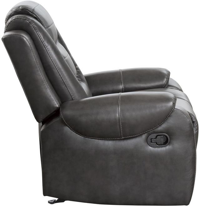 Mazin Furniture Briscoe 2-Tone Gray Glider Reclining Chair-3
