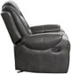 Mazin Furniture Briscoe 2-Tone Gray Glider Reclining Chair-3