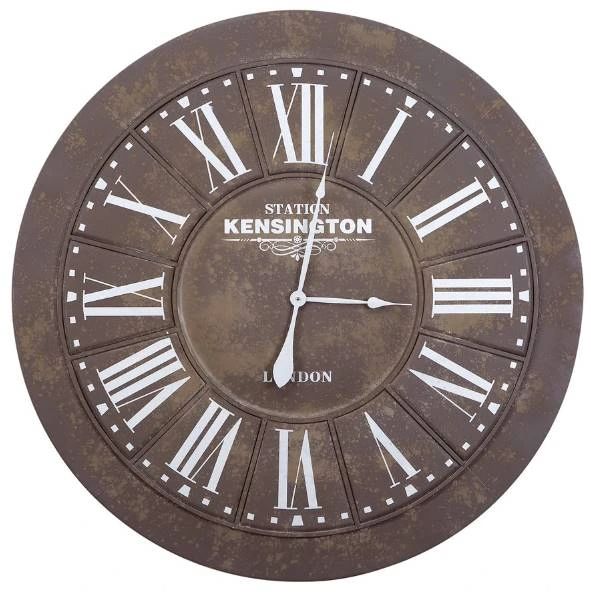 YHD Brown/White Large Wall Clock-0