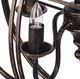 A & B Home Vintage Glamour Antique Black Abstract Chandelier-1