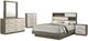 Coaster® Fenwick 5-Piece Almond/Gray Oak Eastern King Bedroom Set-0