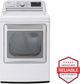LG 7.3 Cu. Ft. White Front Load Gas Dryer-1