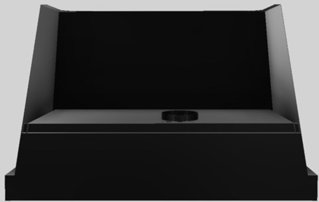 Vent-A-Hood® Designer Series 48" Black Wall Mounted Range Hood-4