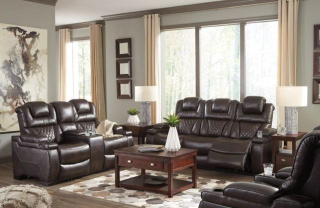 Signature Design by Ashley® Warnerton 2-Piece Chocolate Power Reclining Living Room Set-3