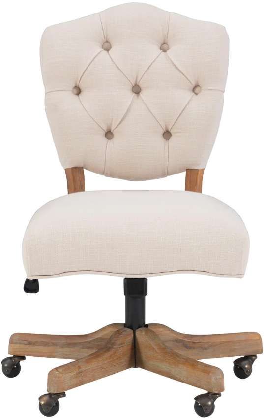 Linon Katie White Office Chair-3