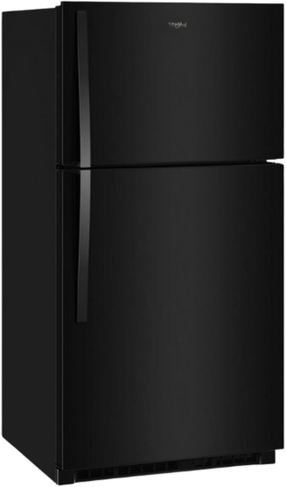 Whirlpool® 33" 21.3 Cu. Ft. Black Top Freezer Refrigerator with Total Coverage Cooling and Flexi-Slide™ Deli Drawer-2