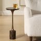 Uttermost® Karnes Black Marble Drink Table with Bronze Accent-1