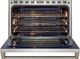 Wolf® 36" Stainless Steel Pro Style Dual Fuel Range with Black Door-1