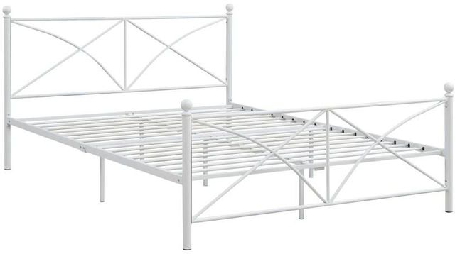 Coaster® Hart Ivory Metal Bed-0