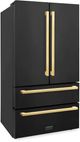ZLINE Autograph Edition 36" 22.5 Cu. Ft. Black Stainless Steel Counter Depth Freestanding French Door Refrigerator-3