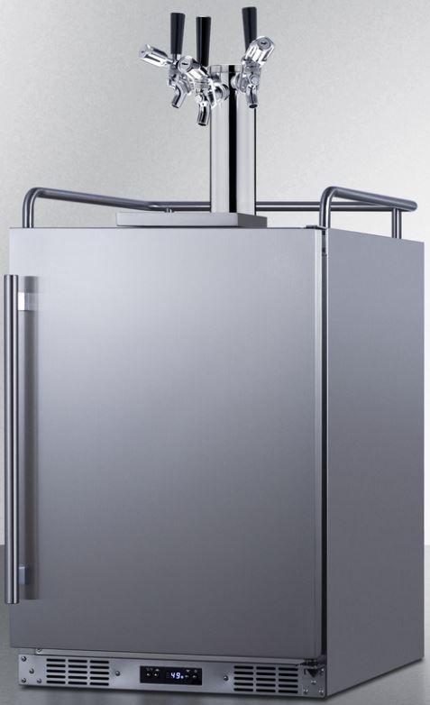 Summit® 24" Stainless Steel Built-In Outdoor Commercial Beer Kegerator-2
