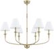 Forty West Barton Gold 6-Light Chandelier-0