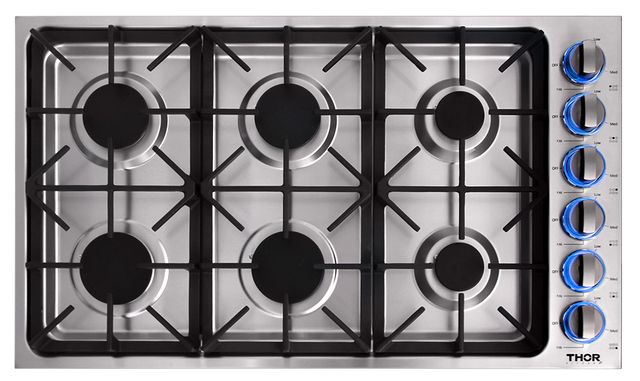 Thor Kitchen® 36" Stainless Steel Gas Cooktop-1
