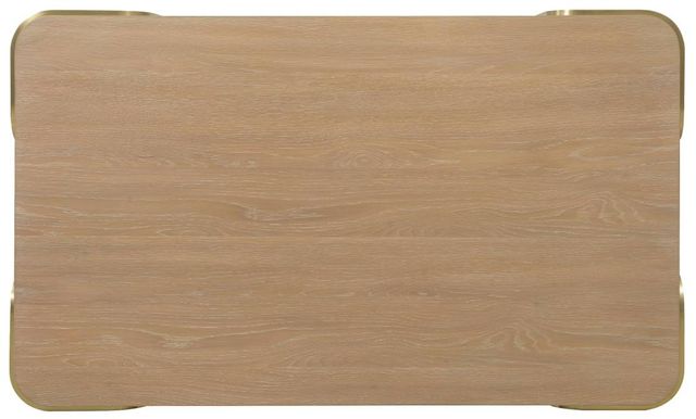 Hooker® Furniture Banyon Bay Desert Oak Cocktail Table with Brushed Brass Support-3