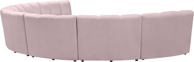 Meridian Furniture Infinity 7-Piece Pink Velvet Modular Sectional-3