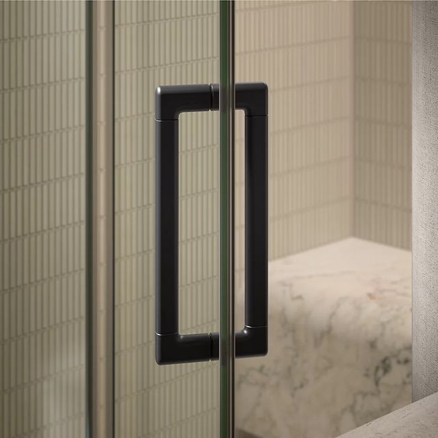 KOHLER Statement™ Vibrant Brushed Moderne Brass 76" x 54" - 60" Pivot Shower Door with Controlled Close®-3