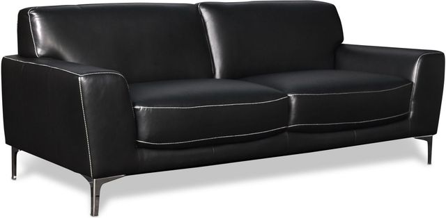 New Classic® Home Furnishings Carrara Black Sofa and Loveseat Set-2