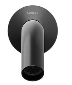 KOHLER® Components® Matte Black Bathroom Sink Faucet Spout with Tube Design-1