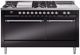 Ilve® Nostalgie II Series 60" Glossy Black Pro Style Dual Fuel Range-0