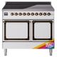 Ilve® Nostalgie II Noblesse 40'' Custom RAL Color Pro Style Induction Range with Burnished Trim-0