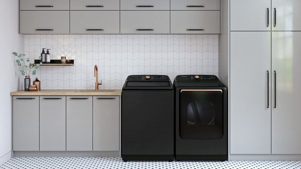 Samsung 5.5 Cu. Ft. Brushed Black Top Load Washer