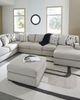 Benchcraft® Laurelgrove 5-Piece Pebble Sectional and Chaise-2