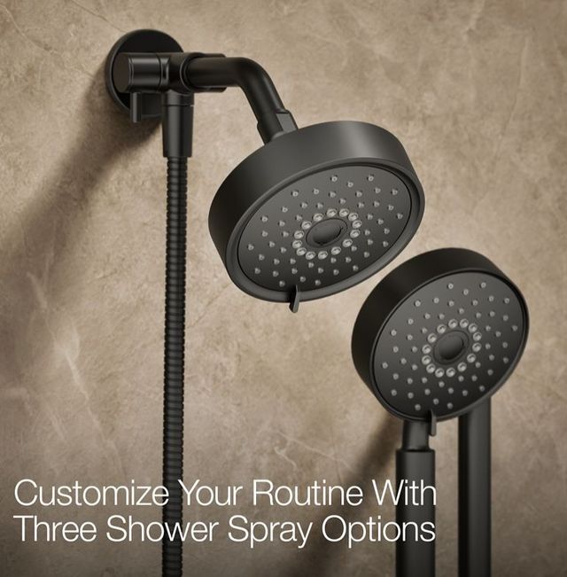 KOHLER® Purist® Matte Black 2.5 GPM Showering Kit-4