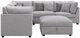 Coaster® Cambria 6-Piece Gray Upholstered Modular Sectional-2