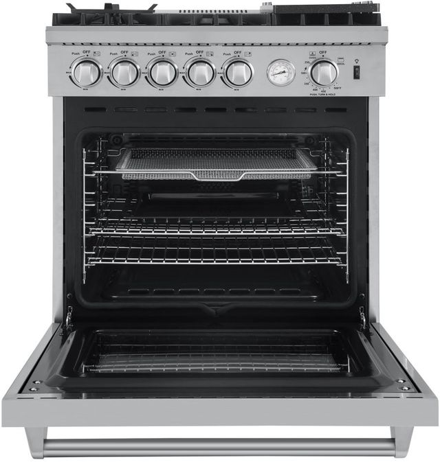 FORNO® Lazio 30" Stainless Steel Pro Style Gas Range-1