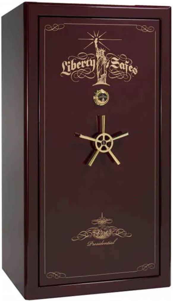 Liberty Safe Presidential Burgundy Gloss 40 Mechanical Lock Gun Safe-0
