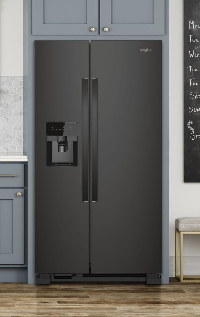 Whirlpool® 36" 25.0 Cu. Ft. Side-By-Side Refrigerator-Black-1