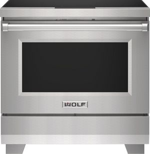 front view of the Wolf® 36" Stainless Steel Induction Range
