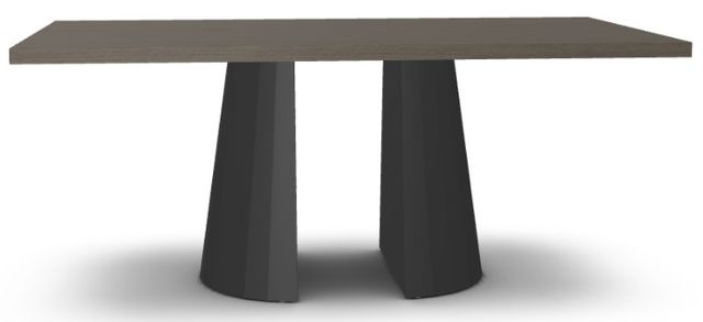 Amisco Customizable Gemma White Oak Veneer 72" Dining Table-1