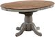 Winners Only® Barnwell Rustic Brown Top Pedestal Dining Table with Gray Base-0