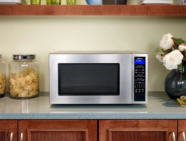 Microwave Oven in a Kitchen