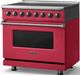 Viking® 5 Series 36" Valentine Pro Style Induction Range with Polished Chrome Trim-2